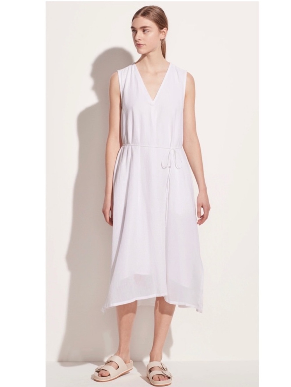 Vince White Midi Dress